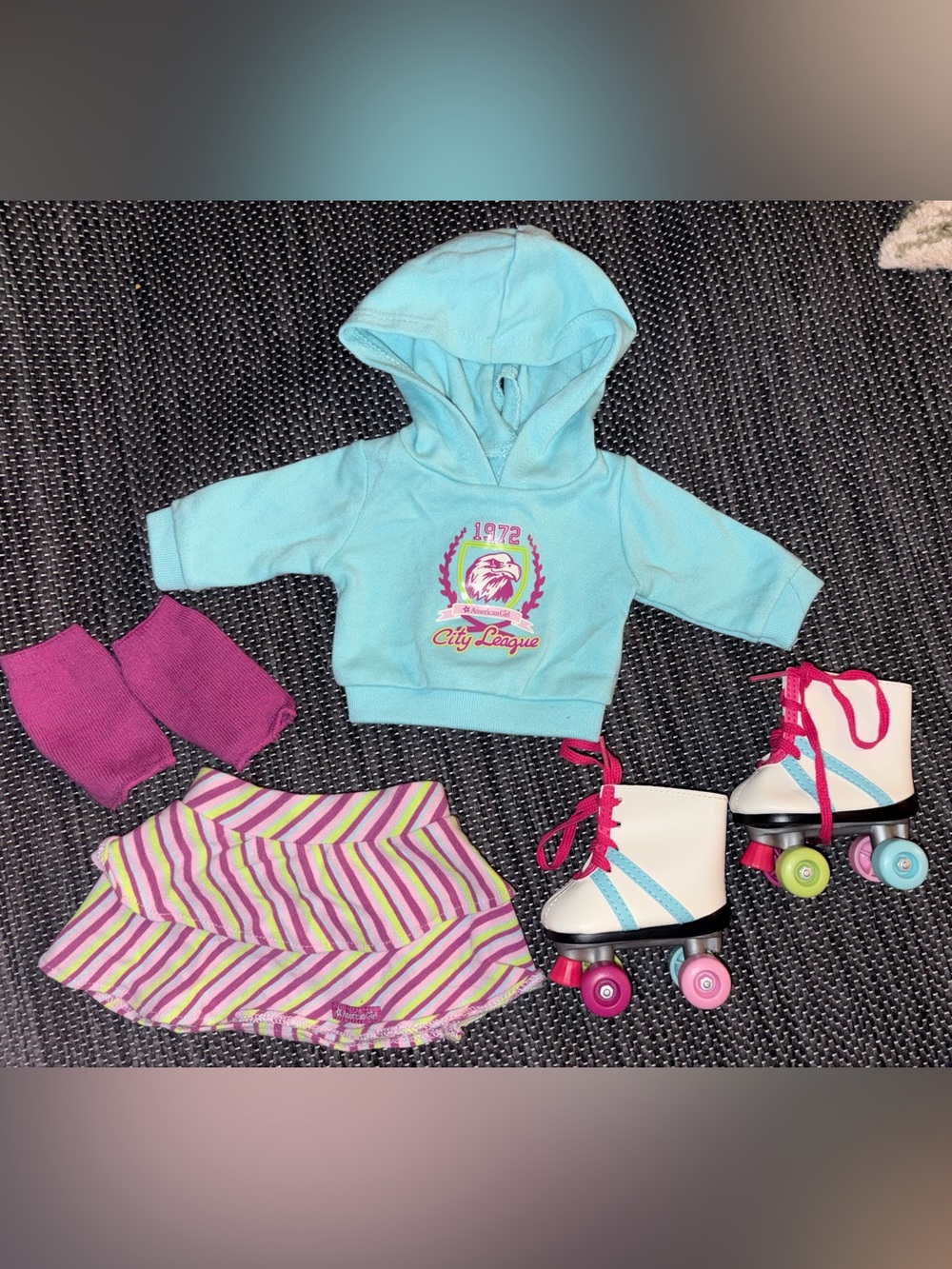American Girl Roller Skating Set